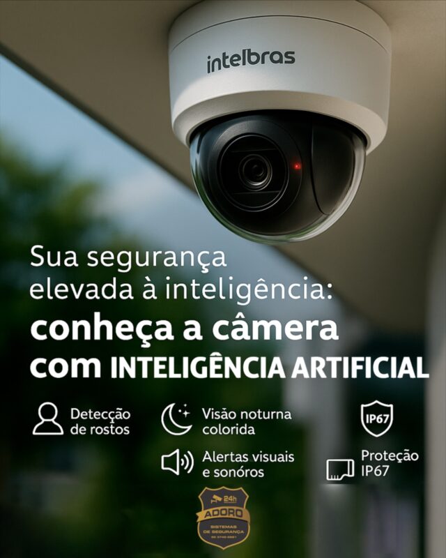 🔐 Transforme vigilância em inteligência com a nova geração de câmeras com IA.

Na Adoro Monitoramento, estamos sempre um passo à frente quando o assunto é proteção de patrimônio e segurança inteligente. Por isso, apresentamos a nova Câmera Dome equipada com Inteligência Artificial para oferecer muito mais do que imagens — ela interpreta cenários, antecipa riscos e gera alertas precisos.

✅ Reconhecimento facial
✅ Contagem de pessoas
✅ Detecção de placas veiculares
✅ Visão noturna colorida com tecnologia Starlight
✅ Análise de comportamento e alertas em tempo real
✅ Design robusto, com proteção IP67 e IK10

📍 Seja em empresas, residências ou espaços públicos, essa tecnologia representa um salto na forma como monitoramos, prevenimos e agimos diante de ameaças.

🔎 Quer saber como essa inovação pode elevar a segurança do seu espaço?
Fale com a equipe da Adoro. Estamos prontos para integrar o futuro à sua realidade.

#InteligenciaArtificial #SegurançaEletrônica #Monitoramento #Intelbras #AdoroMonitoramento #Tecnologia #Videomonitoramento #Inovação